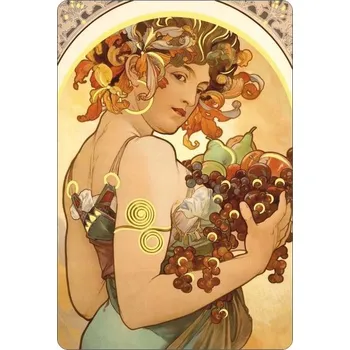 Dekorativní magnet Magnet Mucha 1