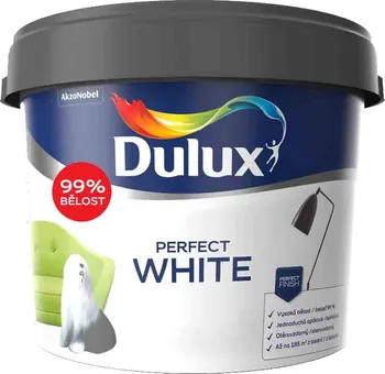 barva na zeď Dulux Perfect White bílá