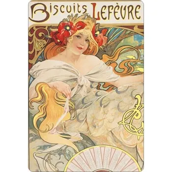 Dekorativní magnet Magnet Mucha 4