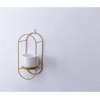 Sazenice Závěsný gelový hrnec Domoletti, kov, O 15cm, bílý