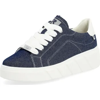 Dámské tenisky DÁMSKÉ TENISKY RIEKER W0501-14 MODRÁ Barva: MODRÁ, Velikost: 36