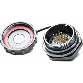 Elektrická zásuvka RS PRO Kulatý konektor, Zadní montáž, počet kontaktů: 20, Zásuvka, pohlaví kontaktu: Samec, IP68