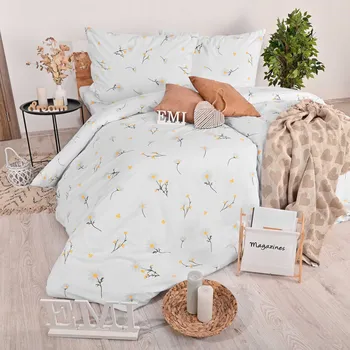 Povlečení Povlečení bavlněné Sedmikrásky EMI: Standardní set jednolůžko obsahuje 1x 200x140 + 1x 90x70