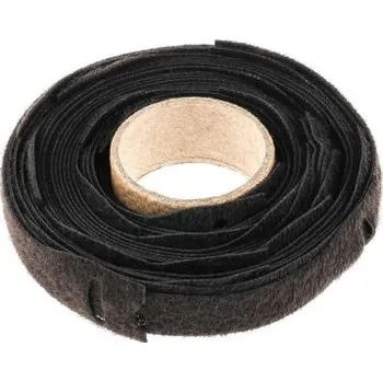 Stahovací páska Kabelová vázací páska Háček a smyčka 203.5mm 12 mm Černá Textilie RS PRO