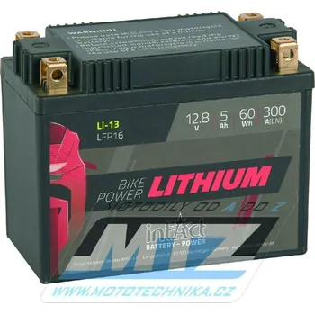 Auto-moto baterie Baterie (akumulátor motocyklový) LFP16 (12,8V-5Ah) Lithium LiFePO4 B-LFP16