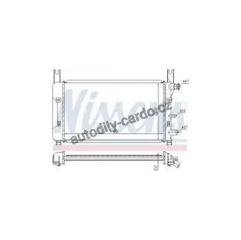 Motor automobilu Chladič motoru NISSENS 62121A