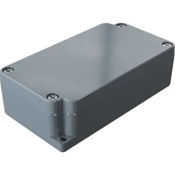 Rozvaděč Skříň, řada: Aluminium Standard IP66 barva Šedá Odlévaný hliník 115 x 64 x 34mm Polyuretan Hliníkové pouzdro