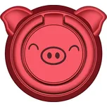 Prsten na mobil Prasátko červené