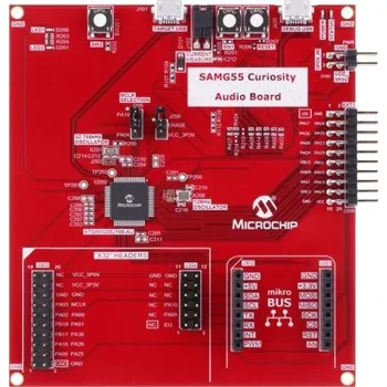 Vývojová deska Vývojová deska, Vývojová sada, ARM Cortex M4, SAMG55 Curiosity Audio Board, Vývojová deska