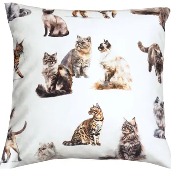 Povlak na dekorativní polštářek Povlak na polštářek Kočičky 40x40