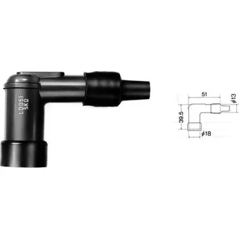 Elektroinstalace pro motocykl Víčko zapalovací svíčky NGK - LD01F 8362