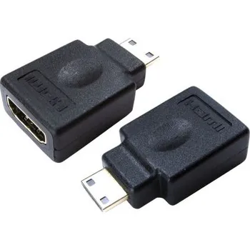 Video kabel MINI HDMI M - HDMI F BLACK ADAPTOR