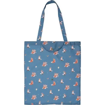 Skládací nákupní taška Wrendale Designs "Born to be Wild" - Lišky