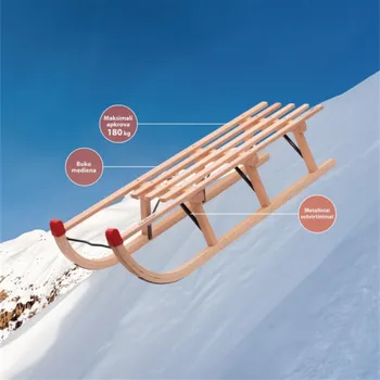 Dřevěné saně OUTLINER DTL 50110, 110 cm