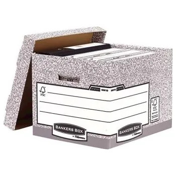 Archivační box Archivační krabice, Šedá, Recyklovaná lepenka