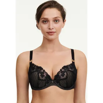 Souprava dámského spodního prádla Podprsenka push up CHANTELLE (13YNR-02), Barva černá, Velikost 80D