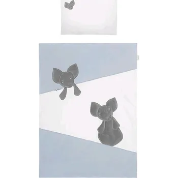 Povlečení 5-dílné ložní povlečení Belisima Mouse 90/120 modré