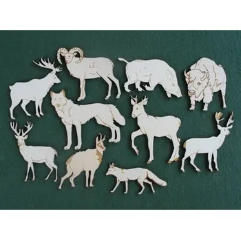 Dřevěná hračka Dřevo Novák Vyřezávané lesní zvířátka č. 1