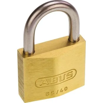 Visací zámek Visací zámek odolný vůči povětrnostním vlivům stejné klíčování, Mosaz, nerezová ocel Vnitřní, venkovní 6.5mm třmen,