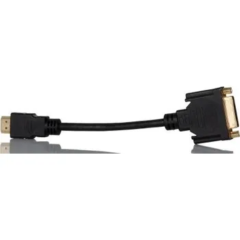 Redukce 15cm DVI-D DUAL LINK (F) - HDMI (M) BLAC