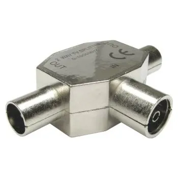 Televizní anténa 2 Port TV COAX Splitter - Male to 2x Fem