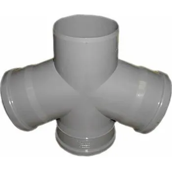 Kanalizační potrubí Vnitřní drenáž čtyřhrotová Wavin, O110 / 110 / 110, 67°