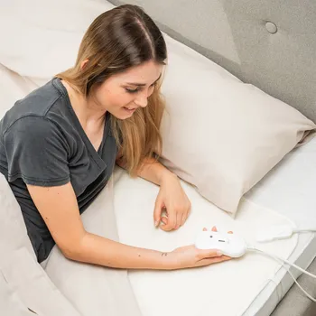 Přímotop InnovaGoods Jednolůžkový elektrický ohřívač Krewarm 60 W 80 x 150 cm Bílý