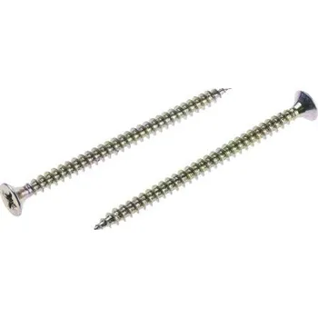 Sprchová hlavice Vrut, Žlutá pasivace, zinkování, Ocel hlavice se zápustnou hlavice , 4.5mm 70mm