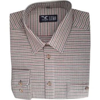 Pánská košile Luko F142223 myslivecká košile dlouhý rukáv - menší kostka Velikost: 45
