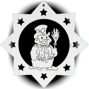 Vánoční ozdoba Dřevo Novák Vánoční ozdoba - hvězda č. 1512