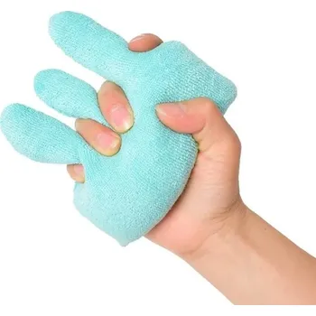 Polštář Polštář pro rehabilitaci prstů a dlaní | rehabilitační pomůcka pro oblast rukou - Zelené tři prsty