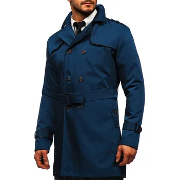 Pánský trenčkot Bolf Pánský trenčkot 0001 světle modrý