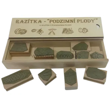 Dětské razítko Dřevo Novák Razítka podzimní plody č.10032