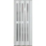 ERKADO Shrnovací dveře Prosklené - Jasan Bíly 82/202 cm