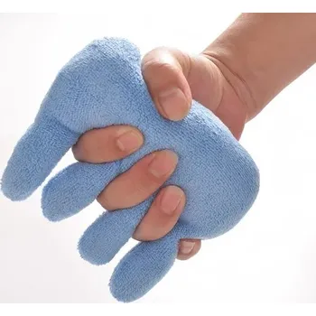 Polštář Polštář pro rehabilitaci prstů a dlaní | rehabilitační pomůcka pro oblast rukou - Modré čtyři prsty