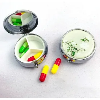 Kovová krabička na léky | lékovka | organizér léků | dávkovač léků - Kapok