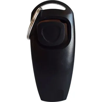 tréninková pomůcka pro psa Klikr a píšťalka pro výcvik psů - Černá