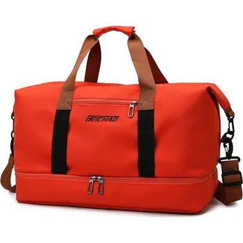 Cestovní taška Cestovní taška s oddělením mokrého a suchého | cestovní brašna - Červené