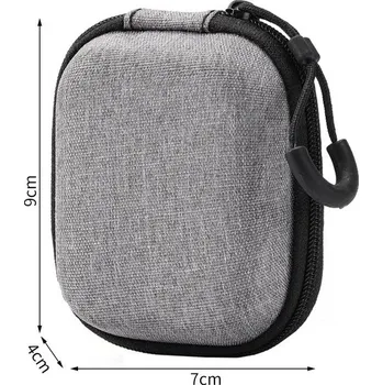 Příslušenství pro sluchátka Pouzdro na sluchátka šedé mini | ochranné pouzdro, cestovní pouzdro - 9 x 7 x 4 cm