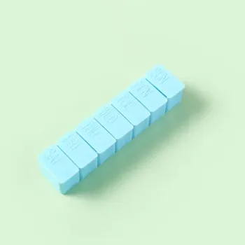 Přenosný týdenní dávkovač léků | krabička na léky, organizér na léky - 1ks modrá