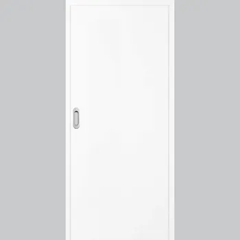 Interiérové dveře ERKADO Posuvné dveře do pouzdra Plné Hladké - Sněhobílá Greko, 90/197 cm