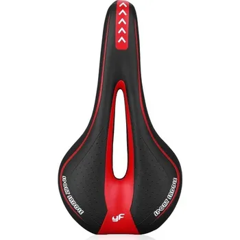 Sedlo na kolo Pohodlné sedlo na kolo s gelovým polštářem | Cyklistické doplňky, Sedlo na kolo - Černá červená