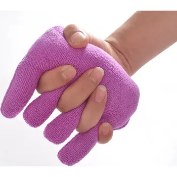 Polštář Polštář pro rehabilitaci prstů a dlaní | rehabilitační pomůcka pro oblast rukou - Růžové čtyři prsty