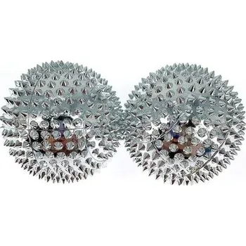 Masážní přístroj Masážní koule pro fitness a relaxaci | masážní pomůcka | balónek na masáž a relaxaci | 1 pár - Stříbro-M