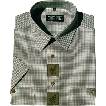 Pánská košile LUKO Myslivecká košile F164113/VK - krátký rukáv Velikost: 44