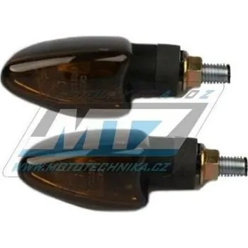 Elektroinstalace pro motocykl Blinkry Mini (tvar šipka/slza) - barva černá s kouřovým krycím sklem 84-MIR7011-02