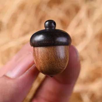 Zdravotnický materiál Dřevěná mini lékárnička na tablety | organizér léků - Palisandr