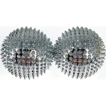 Masážní přístroj Masážní koule pro fitness a relaxaci | masážní pomůcka | balónek na masáž a relaxaci | 1 pár - Stříbro-L