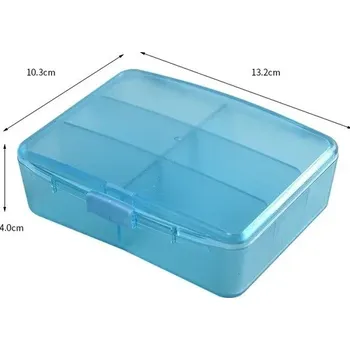 Dávkovač léků Týdenní organizér léků s ochranou proti vlhkosti | dávkovač léků | lékárnička - modrý