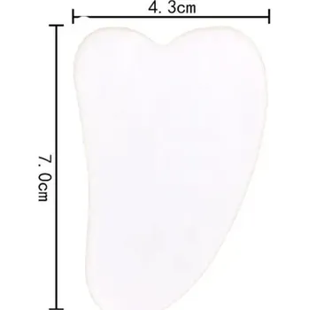 Odstranění vrásek pomocí gua sha | Gua sha kámen | masážní obličejová pomůcka - Bílá-Malá